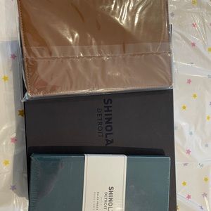 New in Box Shinola notebook and leather case